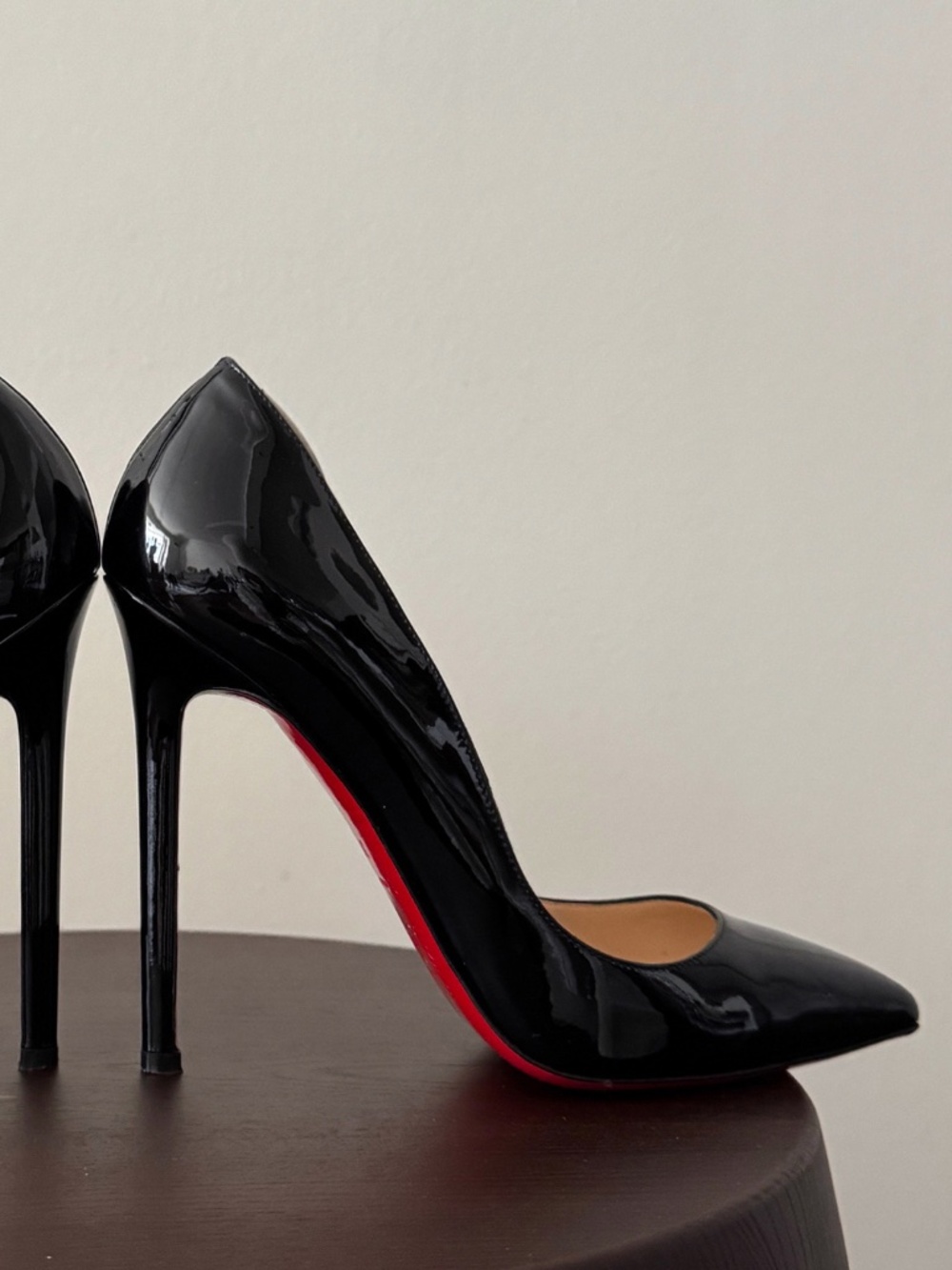 Christian Louboutin Pigalle Black Patent Size 37